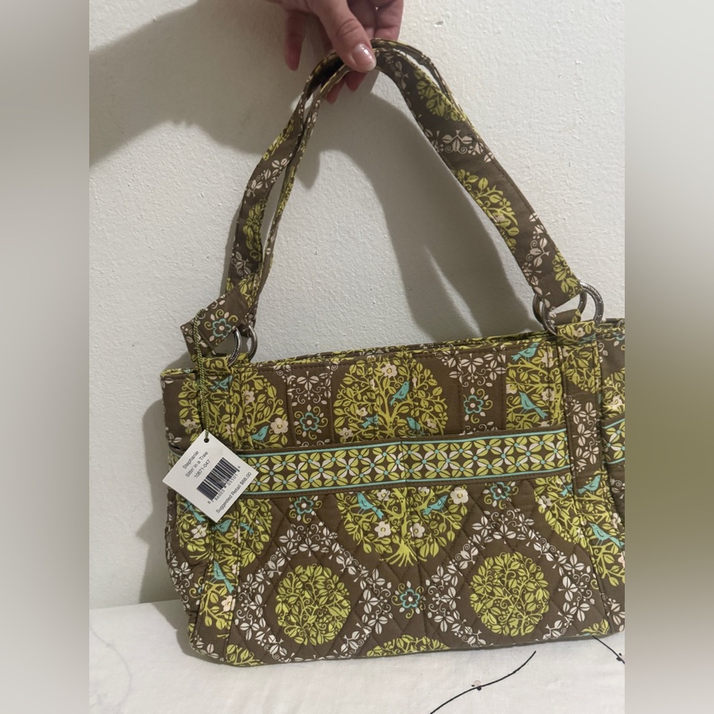 NWT Vera Bradley Floral Brown and Green Women's Bag
